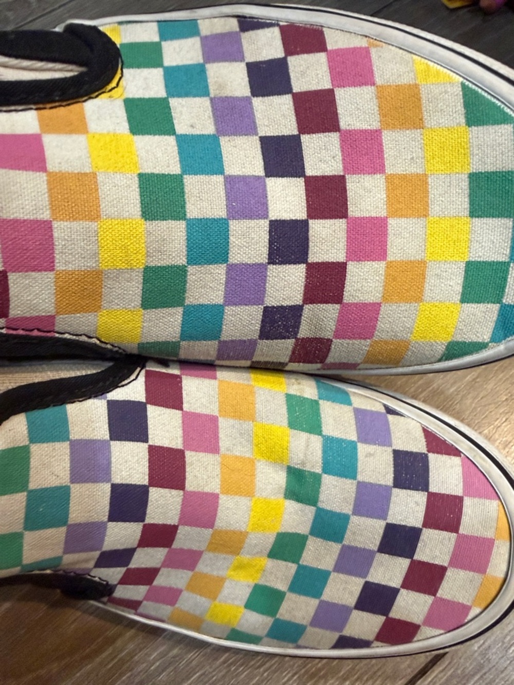 Vans Kids Multicolor Checkerboard Slip-On Sneakers - Picture 10 of 14
